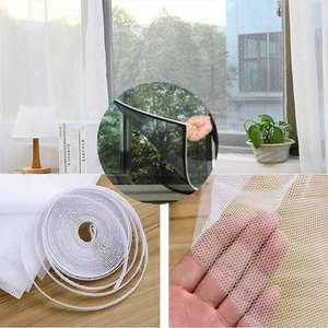 Mosquitera de poliéster con cremallera <span class=keywords><strong>para</strong></span> ventana, accesorio de fijación, precio bajo, el más barato - Product Image 3