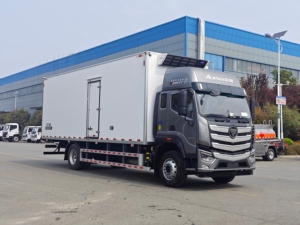 Camion frigorifique Foton de 7,8 m, camion frigorifique lourd, transport de poisson, viande, crème glacée, moteur Cummins, fourgon frigorifique, réfrigérateur 10 tonnes, conduite à gauche - Product Image 2