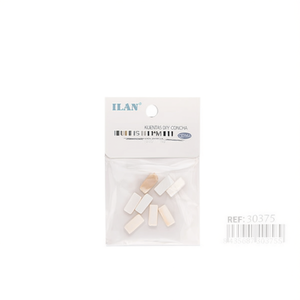 Perline di conchiglia Ilan 7x15mm a forma di barra per creazione di gioielli fai da te, 8 pezzi - Product Image 1
