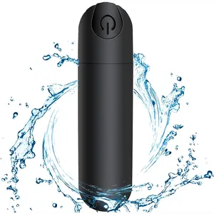 Hot Sale Waterproof Mini Silver Black Bullet Vibrator Women Sex Toy Vibrating Masturbator Personal Massager Vibrate Bullets