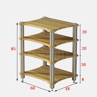 Support de haut-parleur d'amplificateur de puissance d'armoire de son HIFI DK-018 avec des clous de pied absorbant les chocs