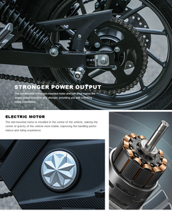 <span class=keywords><strong>Moto</strong></span> Elettrica con Doppio Freno a Disco Idraulico, 3000W 72V, Pneumatici Larghi Sportivi, Baricentro Basso, Certificazione EEC CE - Product Image 5