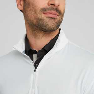 Personalizado ligero 1/4 Zip Pullover Golf Athletic Hombres Jersey de manga larga al aire libre Sublimación Quarter Zip bordado - Product Image 6