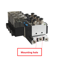 AIRSLG 4V210-08 OEM Distributeur pneumatique 5/2 à électrovanne pour groupe de distributeurs et inverseur de cylindre