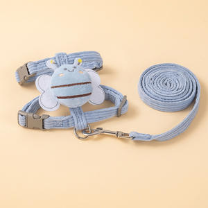Penjualan paling laris Set tali dan kekang kucing anjing peliharaan anti-pecah dapat disesuaikan nilon kustom - Product Image 4