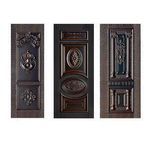 Bowdeu – feuille de <span class=keywords><strong>fer</strong></span> laminée à froid pour porte de sécurité, 6 panneaux extérieurs, coques de porte en acier gaufré, coque de porte en métal - Product Image 4