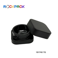 Mini pots en verre vides de 7g pour échantillons de crème cosmétique, emballage rectangulaire pour soins de la peau