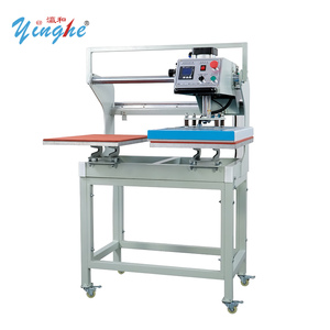 Presse à chaud pneumatique 40*60cm Machine à gaufrer le logo des t-shirts Machine à presser les vêtements à double station pour chapeaux et t-shirts - Product Image 1