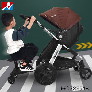 Carrito <span class=keywords><strong>auxiliar</strong></span> con pedales <span class=keywords><strong>para</strong></span> el patinete y <span class=keywords><strong>asiento</strong></span> del cochecito <span class=keywords><strong>de</strong></span> bebé, el carrito pequeño que se anexa a la parte trasera del cochecito <span class=keywords><strong>de</strong></span> bebé - Product Image 6