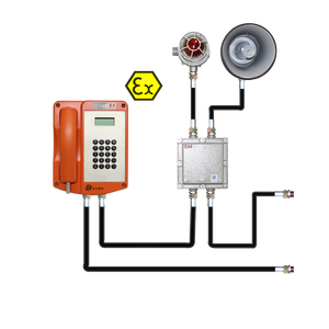 Téléphone filaire antidéflagrant certifié ATEx IECEx avec haut-parleur, version analogique SIP/IP, température de fonctionnement de -40°C à +70°C pour environnements difficiles - Product Image 1