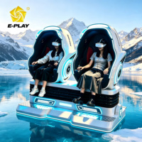 Simulateur de cinéma VR 9D direct usine, machine de jeu à immersion totale avec 2 chaises métalliques dynamiques, professionnel RED RAION Anglais US