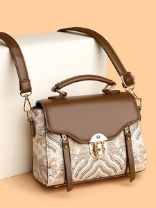 Sac à bandoulière polyvalent et tendance pour femme, style chinois, en PU, avec fermeture à loquet, sac messager très vendu - Product Image 2