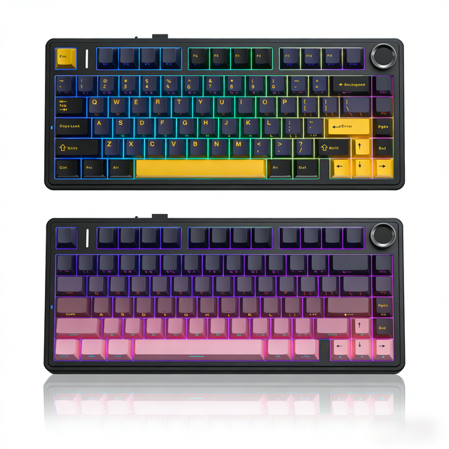 Aula F75 Mechanical Keyboard 80 KEYS Gasket Mount Hot Swappable Tri-Mode Wired/2.4G/ RGB Backlit Gaming Keyboard USB-C