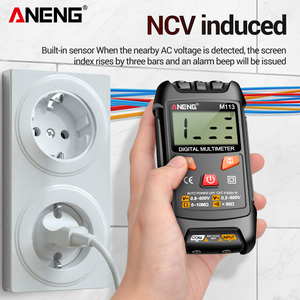 ANENG M113 1999 Comptages Mini Multimètre Numérique Intelligent Voltmètre AC/DC Ohmmètre NCV Outils Électriques Instruments de Mesure - Product Image 5