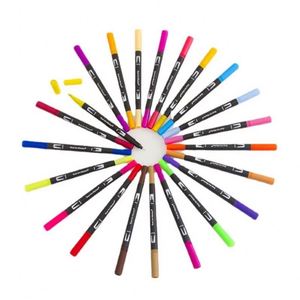 Juego de Rotuladores de Acuarela de 24 Colores en Cubeta, Venta al por Mayor, con Punta Fina Permanente, Hechos de Plástico para Dibujar - Product Image 3