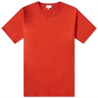 Camiseta de algodón roja sólida de ajuste Regular para hombre, camiseta en blanco de manga corta informal clásica de verano al por mayor, bien recibida