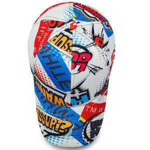 Casquette de baseball graphique pop art 100% polyester, sportive, décontractée, unisexe, streetwear, mode, broderie à la main, imprimé lettres - Product Image 5