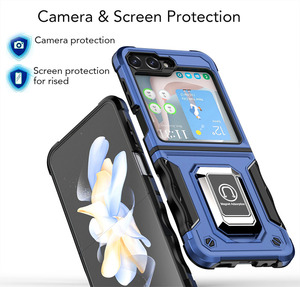 Funda resistente a prueba de golpes para <span class=keywords><strong>Samsung</strong></span> <span class=keywords><strong>Galaxy</strong></span> <span class=keywords><strong>Z</strong></span> <span class=keywords><strong>Flip</strong></span> 7 FE / <span class=keywords><strong>Flip</strong></span> 6 5 <span class=keywords><strong>4</strong></span> / <span class=keywords><strong>Z</strong></span> <span class=keywords><strong>Flip</strong></span> 3 soporte magnético para coche armadura cubierta dura - Product Image 2