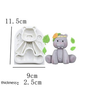 Molde <span class=keywords><strong>de</strong></span> Silicona <span class=keywords><strong>con</strong></span> Temática <span class=keywords><strong>de</strong></span> Animales León Elefante Mono Cebra <span class=keywords><strong>Jirafa</strong></span> para Hornear Galletas y Decorar Pasteles <span class=keywords><strong>con</strong></span> <span class=keywords><strong>Fondant</strong></span> - Product Image 5