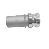 Adaptateur mâle à tige de tuyau rapide avec extrémité de tuyau et raccord en aluminium Type E 1.5 ''Camlock