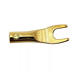 Connecteur de câble de haut-parleur en cuivre plaqué CNC de précision en forme de U/Y, pièces usinées CNC de précision - Product Image 6