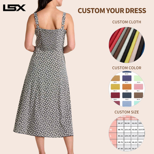 Robe décontractée tendance à rayures fines de couleur unie, modèle 2026, vente chaude transfrontalière, en stock, vente en gros - Product Image 2