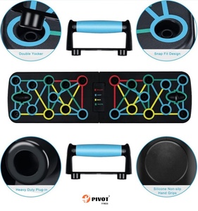 Equipo de fitness plegable para el hogar Yiwu, tabla de flexiones multifuncional con banda de resistencia para músculos abdominales y pectorales - Product Image 4