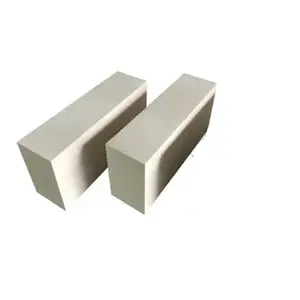 AZS-ladrillo refractario de Zirconia, corindón de aluminio fundido, bloque Azs para horno de vidrio