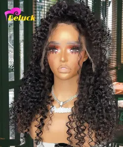 Glueless Full Hd Lace Wigs For Black Woman,Curly Lace Front Wigs Raw Brazilian Human Hair Hd Lace Frontal Wigs Human Hair