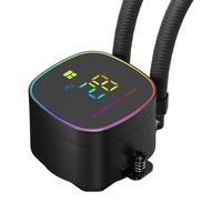 Thermalright Frozen HORIZON 240 DIGITAL ARGB, kontrol kecepatan Hitam aluminium tembaga penyerap panas casing komputer