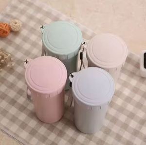 Mug à café en plastique à double paroi réutilisable avec logo personnalisé, cadeau promotionnel, bouteille d'eau - Product Image 6