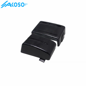 Copri Batteria Laterali AKOSO per Moto in Fibra di Carbonio 3K a Secco per <span class=keywords><strong>Harley</strong></span> <span class=keywords><strong>Davidson</strong></span> 2006-2017 Street Fat Bob Low Rider Super Glide - Product Image 6