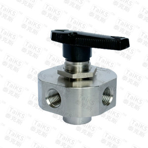 Válvula de Bola Manual de Alta Presión de Acero Inoxidable 304 de Cuatro Vías con Conexión de Rosca Interna y Accesorio de Compresión - Product Image 5