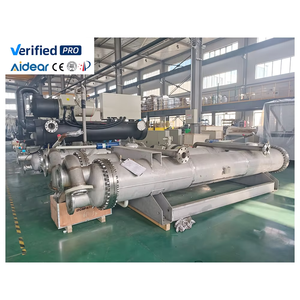 Capacidad de agua Dobla Aidear Ahorre energía Enfriador de agua de tornillo refrigerado por agua Enfriador de agua Industrial para la industria médica - Product Image 1