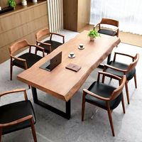 Ensemble bureau et chaise multifonctionnel en bois massif minimaliste pour le bureau, la maison, la formation et l'étude