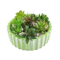 Pot de fleur en ciment turquoise pour la plantation intérieure/extérieure, jardinière succulente simple, centre commercial suspendu minimaliste vintage