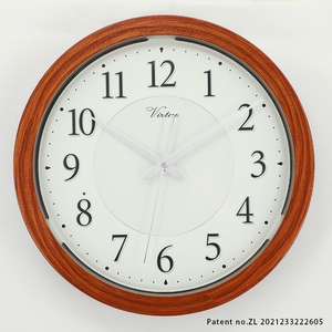 13 Inch Elegant Lighted <b>Clock</b> <b>Led</b> Night Light Plastic Wall <b>Clock</b> Light Sensitive for Living Room Kitchen Bed Room Home Decor - Product Image 6