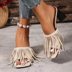 Sandalias de tacón alto con correa, estilo versátil, punta abierta y tacón delgado para mujer - Product Image 5