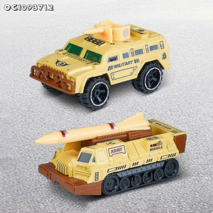 Tanque de Aleación a Escala 1:64, Juguete Militar Educativo, Set de Vehículos con Lanzamisiles, Camión, Modelo de Auto Fundido a Presión Personalizado para Niños, Educación Temprana - Product Image 5
