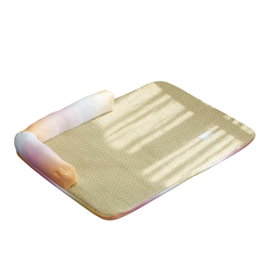 Fabrika fiyat çevre dostu Rattan kare soğutma Pet <span class=keywords><strong>Mat</strong></span> katı desen yıkanabilir dayanıklı köpekler için iyi dinlenme - Product Image 6