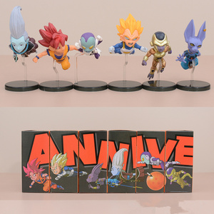6 unids/set 6 estilos estatuilla de Manga WCF 30 aniversario Dragón Volador <span class=keywords><strong>Goku</strong></span> Buu Vegeta Cell Piccolo PVC Anime figuras muñecas Juguetes - Product Image 5