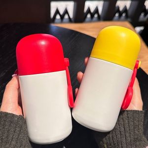 Wholesale Compact Portable 304 Stainless Steel <b>Thermos</b> Cup with Vacuum Pump Children's Mini Pocket Cup <b>Bottles</b> - Product Image 5