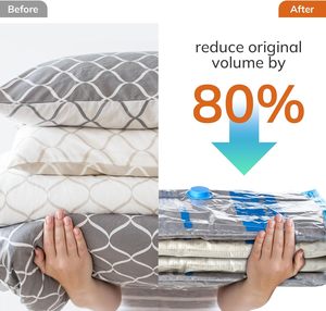 Travel Vacuum <b>Compression</b> <b>Bags</b> Luggage Packing Organizer Portable Airtight Space Saver <b>Bags</b> for Clothes Suitcase Storage - Product Image 3