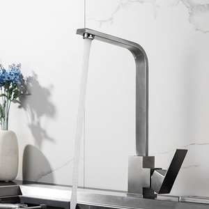 Mitigeur d'évier de <span class=keywords><strong>cuisine</strong></span> thermostatique moderne en acier inoxydable Robinet de style classique de haute qualité pour usage hôtelier - Product Image 3