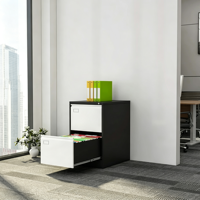Armoire de classement verticale en acier à 2 tiroirs, armoire de rangement de bureau métallique verrouillable, armoire à tiroirs pour dossiers suspendus