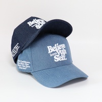 Gorras de Béisbol Clásicas Deportivas de Mezclilla para Hombre y Mujer, Estilo Vintage, 5 Paneles, Estructuradas, con Logotipo Bordado, Venta al Por Mayor OEM Personalizada