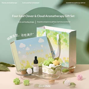 Set de Regalo de Aromaterapia Trébol de Cuatro Hojas, Lindo Kit de Fragancias Curativas con Aceite Esencial para Decoración del Hogar - Product Image 3