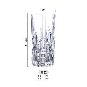 Copa de Vino Cuadrada Creativa Hxglass, sin Plomo, con Diseño de <span class=keywords><strong>Lava</strong></span> en Relieve, para Regalo de Fiesta - Product Image 4
