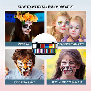 Kits de Pintura Facial de Alta Calidad para Pintores Faciales Profesionales, Material Vegetal Natural, Arte Corporal y Pintura Facial, Certificado CE - Product Image 3