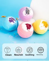 Boule de sel de bain parfumée à base de plantes, végane, sans cruauté, bombe de bain effervescente, hydratante, relaxante, spa à domicile, marque privée